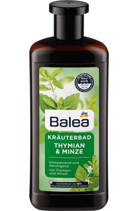 Balea herbal bath thyme & mint, 500 ml