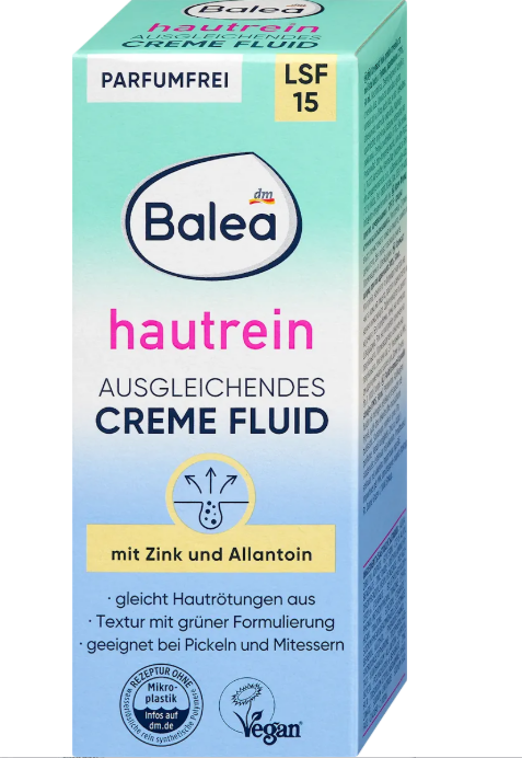 Balea facial fluid hautrein, SPF 15, 50 ml