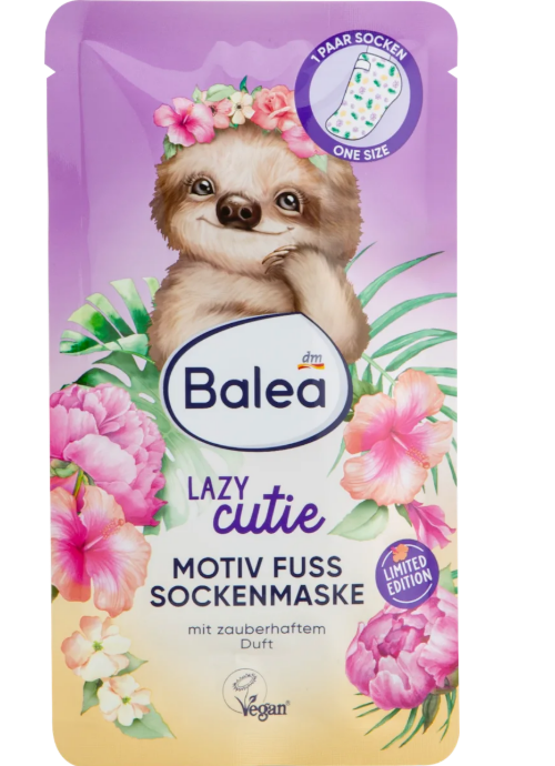 Balea Lazy Cutie foot mask, 1 pair