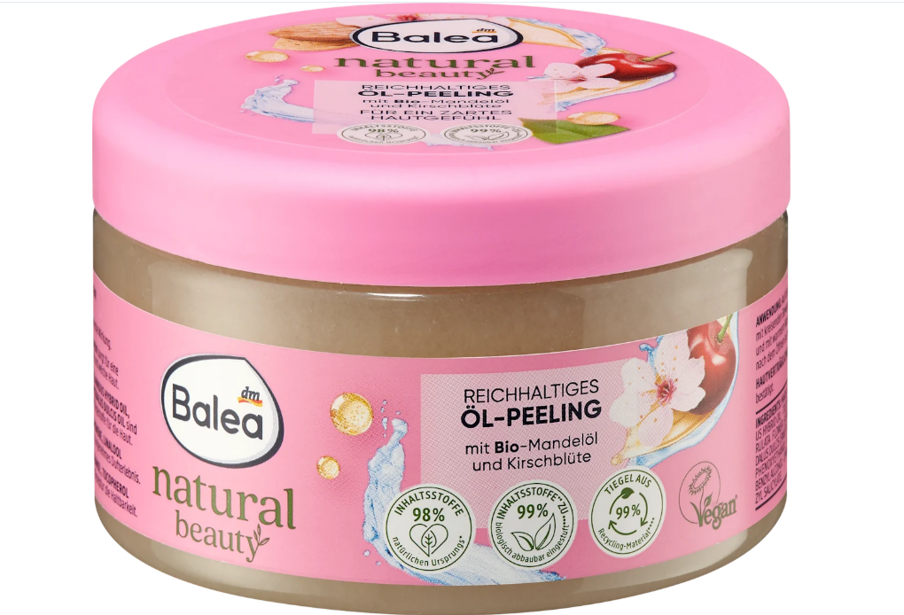 Balea natural beauty body oil peeling with cherry blossoms, 300 g