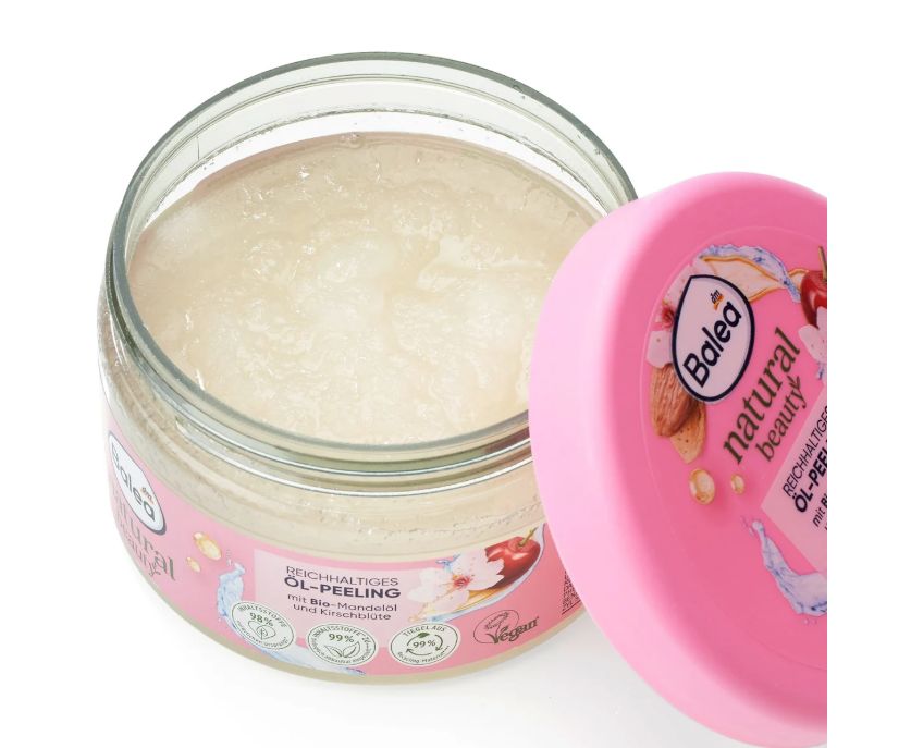 Balea natural beauty body oil peeling with cherry blossoms, 300 g