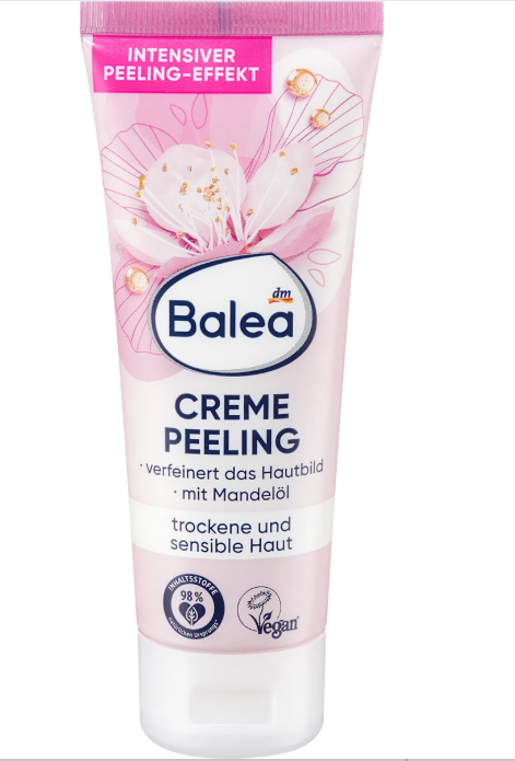 Balea peeling cream with almond oil, 75 ml