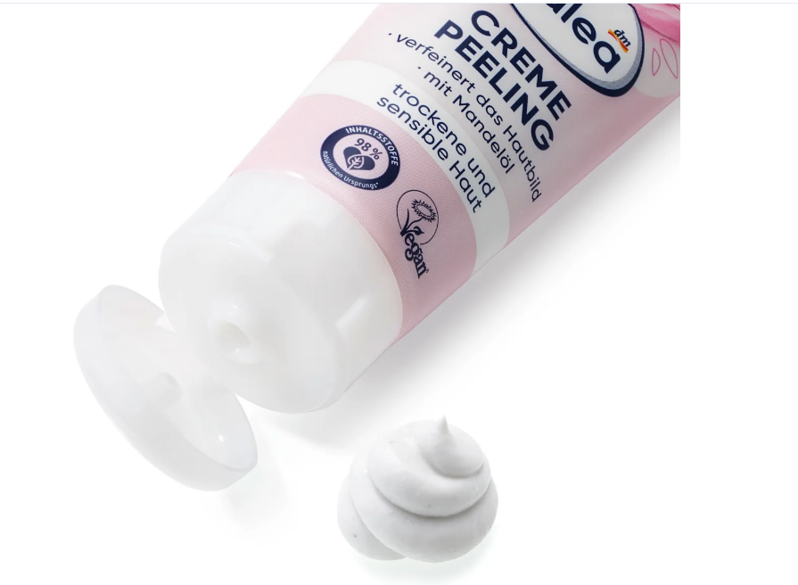 Balea peeling cream with almond oil, 75 ml