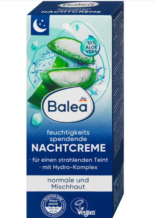 Balea moisturizing night cream, 50 ml