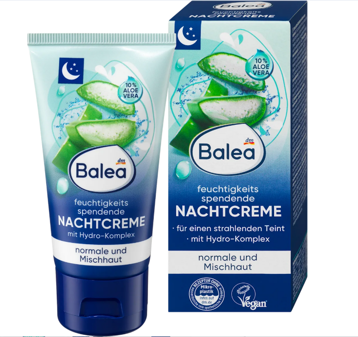 Balea moisturizing night cream, 50 ml