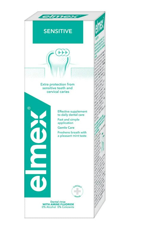 Elmex Sensitive mouthwash, 400 ml