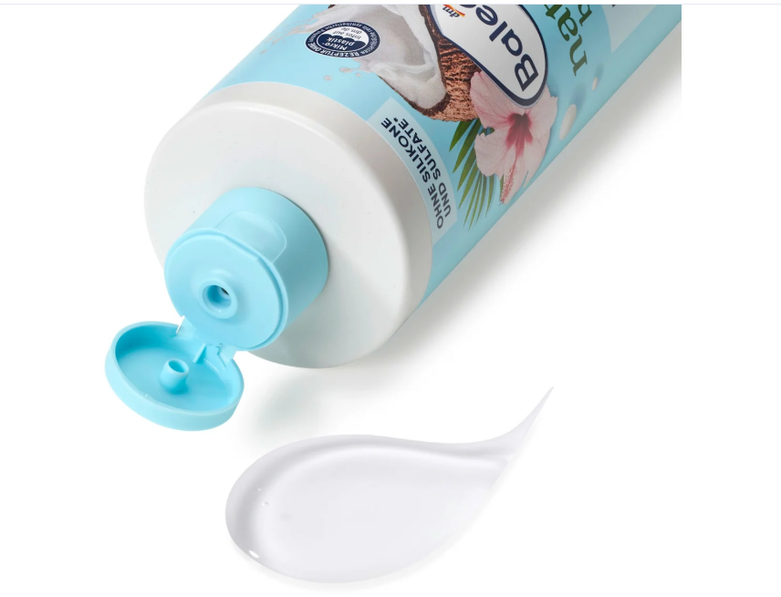 Balea natural beauty hair shampoo coconut milk & hibiscus, 400 ml