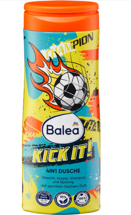 Balea KICK IT 4-in-1 shower gel, 300 ml
