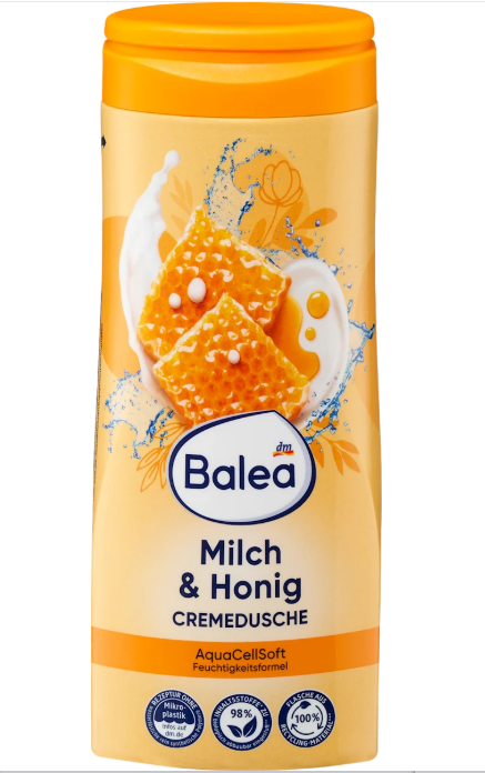 Balea shower gel honey & milk, 300 ml
