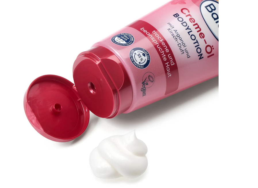 Balea Body oil milk with argan oil and cherry scent, 200 ml