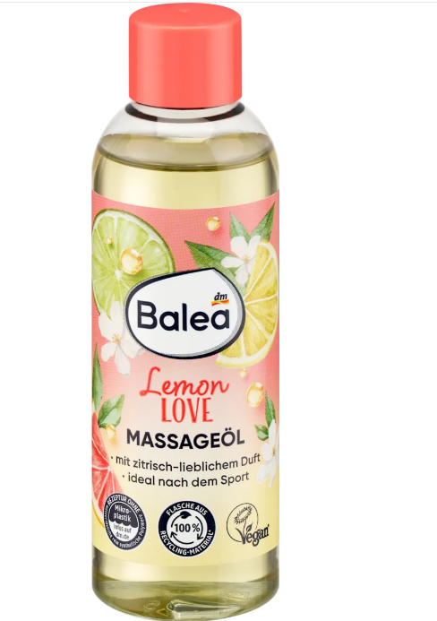Balea Lemon Love massage oil, 100 ml