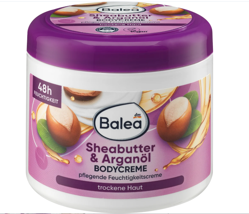 Balea body cream with shea butter & argan oil, 500 ml
