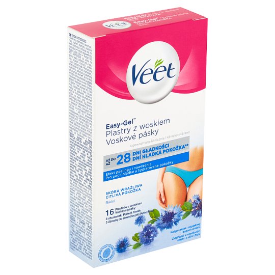 Veet wax tapes for sensitive skin, 16 pcs