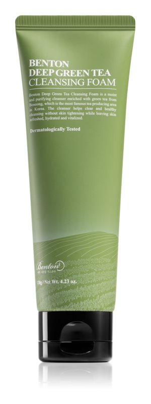 Benton Deep Green Tea moisturizing cleansing foam 120 ml