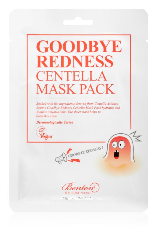 Benton Goodbye Redness Centella soothing canvas mask 10 pcs