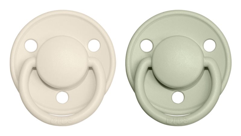 BIBS Pacifiers De Lux Natural Rubber Size 2: 6+ months; 2pcs