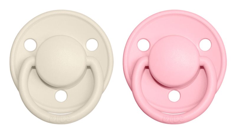 BIBS Pacifiers De Lux Natural Rubber Size 2: 6+ months; 2pcs