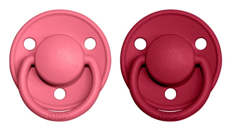 BIBS Pacifiers De Lux Natural Rubber Size 2: 6+ months; 2pcs