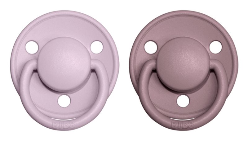 BIBS Pacifiers De Lux Natural Rubber Size 2: 6+ months; 2pcs