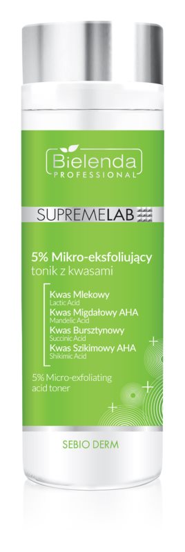 Bielenda Professional SUPREMELAB Sebio Derm gentle exfoliating tonic 200 ml