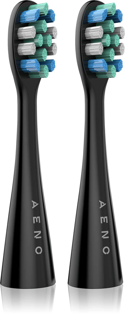 Aeno Black Replacement toothbrush heads for DB1S/DB2S 2 pcs