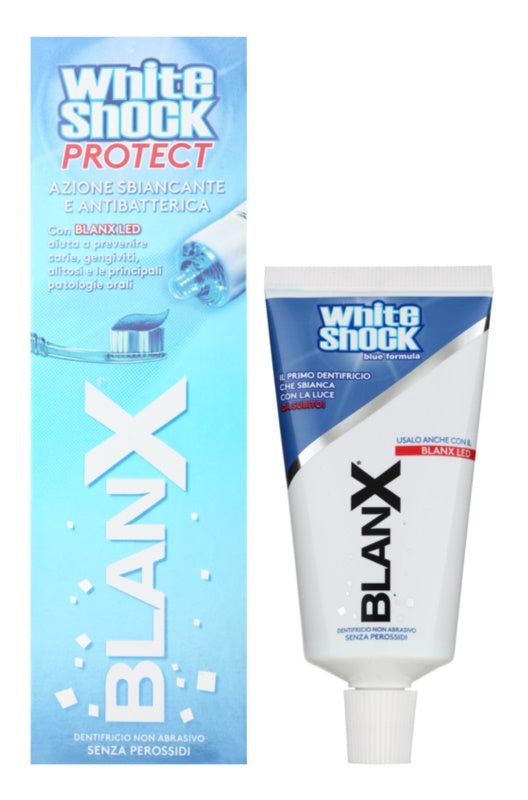 Blanx White Shock Protect teeth whitening kit (with antibacterial additive)
