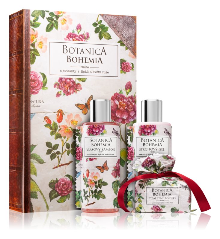 Bohemia Gifts & Cosmetics Botany gift set (with rose hip extract) for women