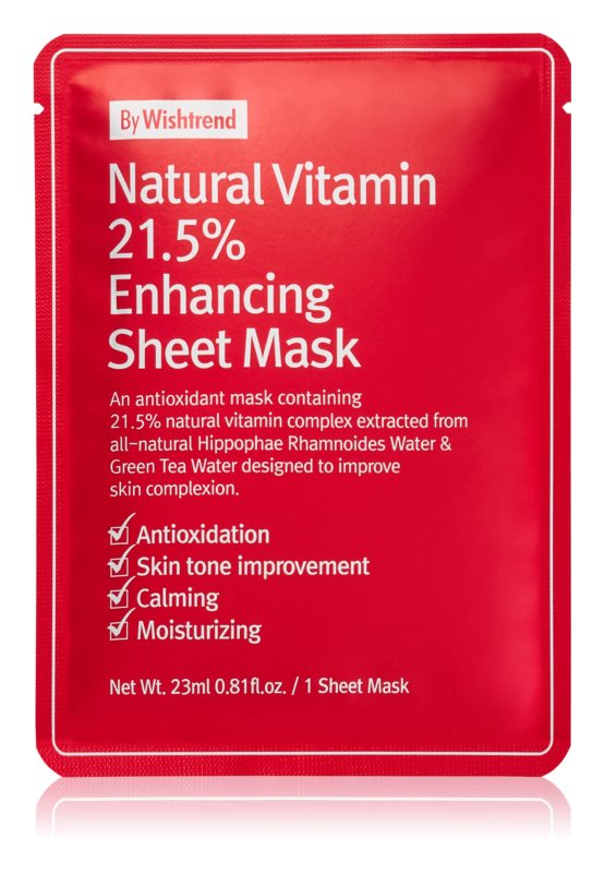 By Wishtrend Natural Vitamin Enhancing sheet mask 23 ml