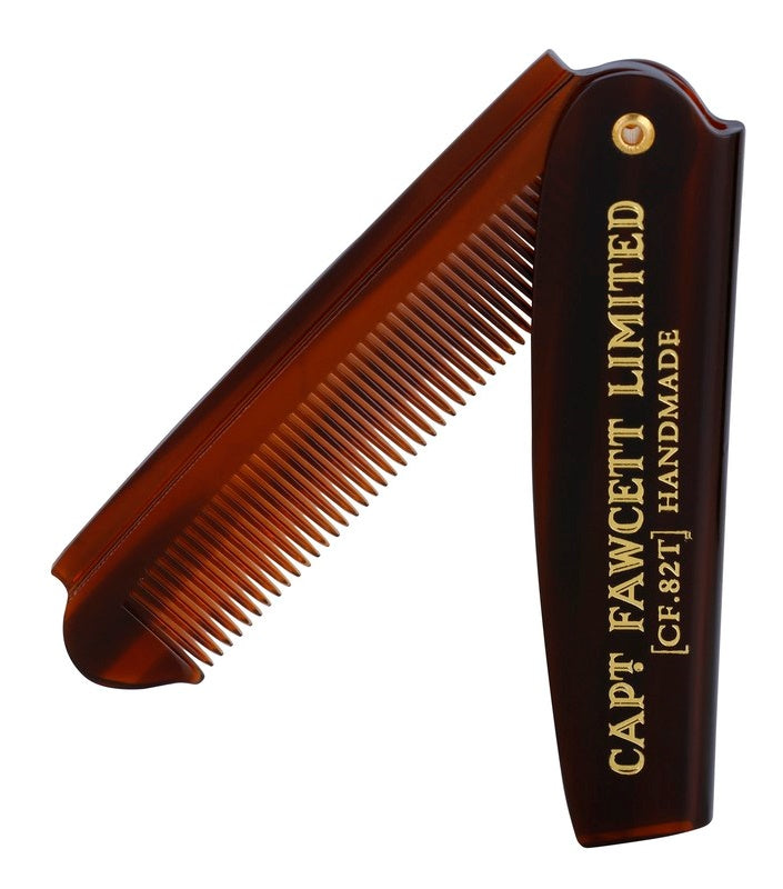 Captain Fawcett Beard folding comb (CF.82T) 19.3 cm