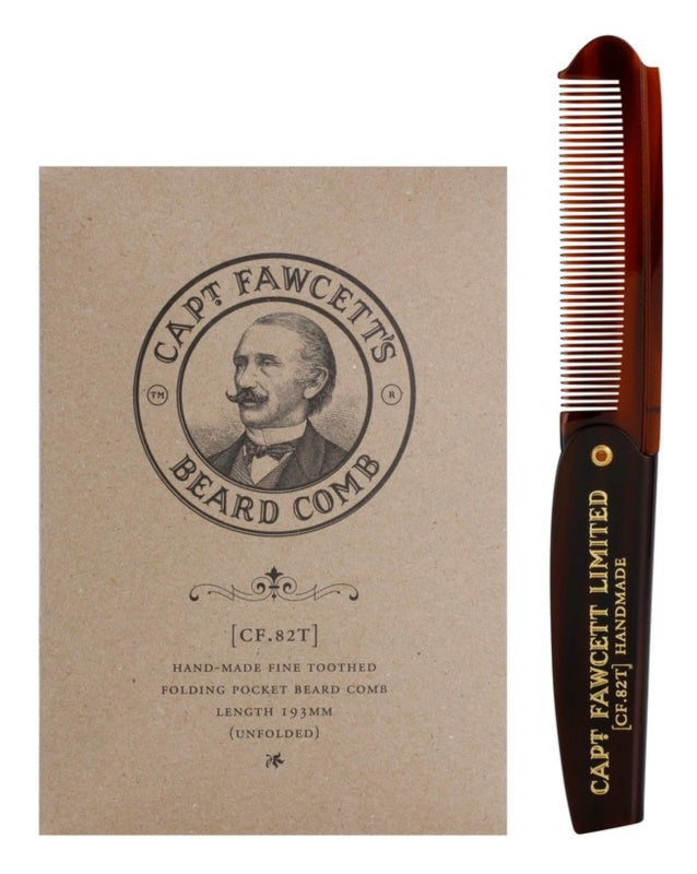 Captain Fawcett Beard folding comb (CF.82T) 19.3 cm