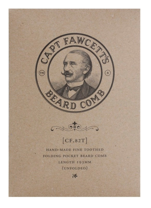 Captain Fawcett Beard folding comb (CF.82T) 19.3 cm