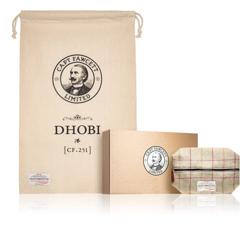 Captain Fawcett Tweed Wash Bag CF.318