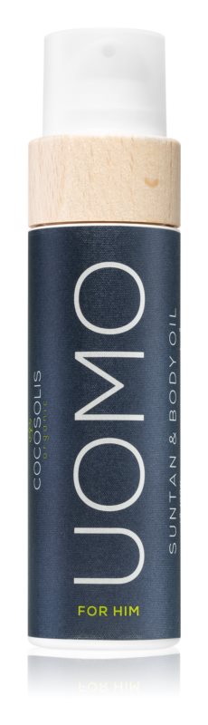 COCOSOLIS MAN tanning oil For Him without SPF Black Coconut Scent