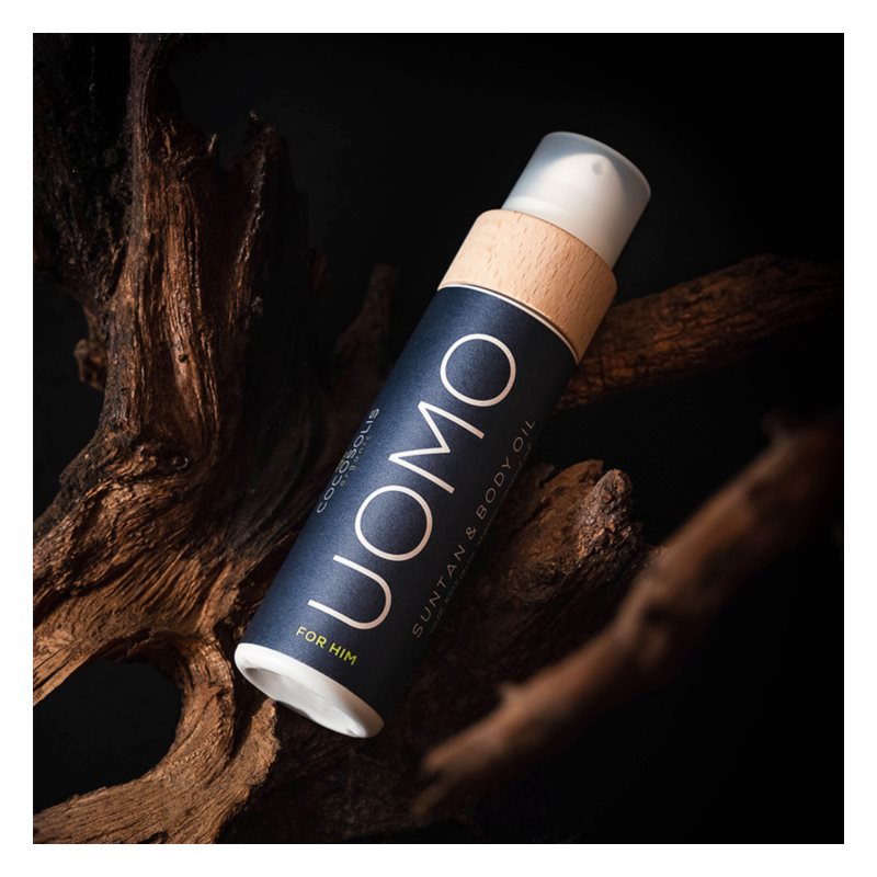 COCOSOLIS MAN tanning oil For Him without SPF Black Coconut Scent