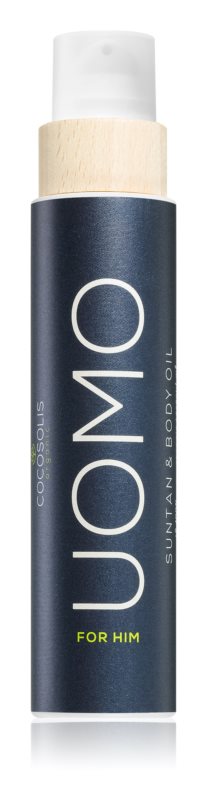 COCOSOLIS MAN tanning oil For Him without SPF Black Coconut Scent