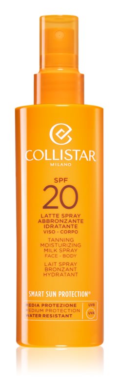 Collistar Smart Sun Protection Tanning Moisturizing Milk Spray SPF 20 - 200 ml