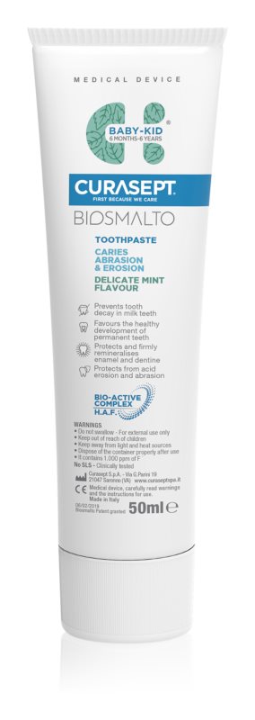 Curasept Bismalto Baby-Kid children's toothpaste with fluoride 50 ml