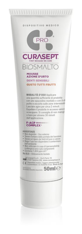 Curasept Bismalto Mousse foam for sensitive teeth Fruits 50 ml