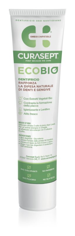 Curasept EcoBio natural toothpaste fluoride free 75 ml