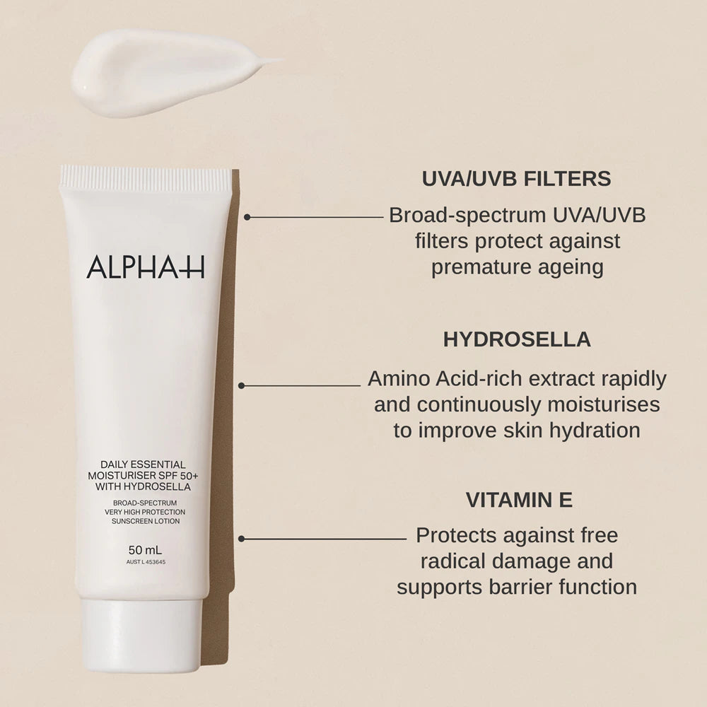 Alpha-H Daily Essential daily moisturiser SPF 50+; 50 ml