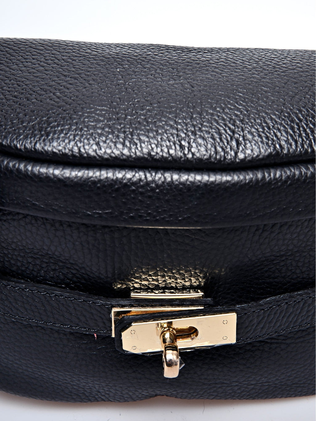 Anna Luchini Women's leather waist bag Black