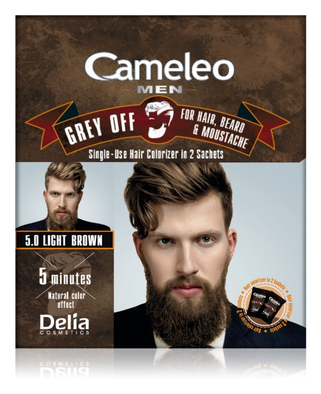 Delia Cosmetics Cameleo Men disposable color for immediate gray coverage 2 x 15 ml