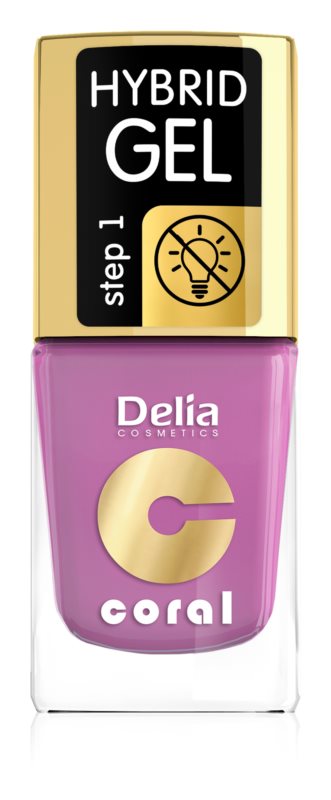 Delia Cosmetics Coral Nail Enamel Hybrid Gel 11 ml