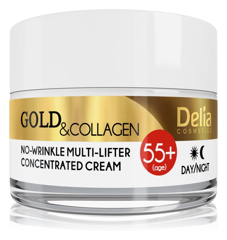Delia Cosmetics Gold & Collagen 55+ anti-wrinkle cream 50 ml