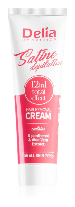 Delia Cosmetics Satine Depilation 12-in-1 Total Effect Hair Removal Cream 100 ml