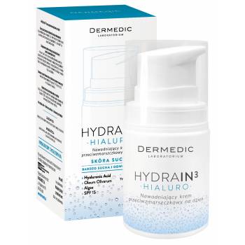Dermedic Hydrain3 Hialuro SPF 15 Wrinkle Moisturizing Cream 55 g