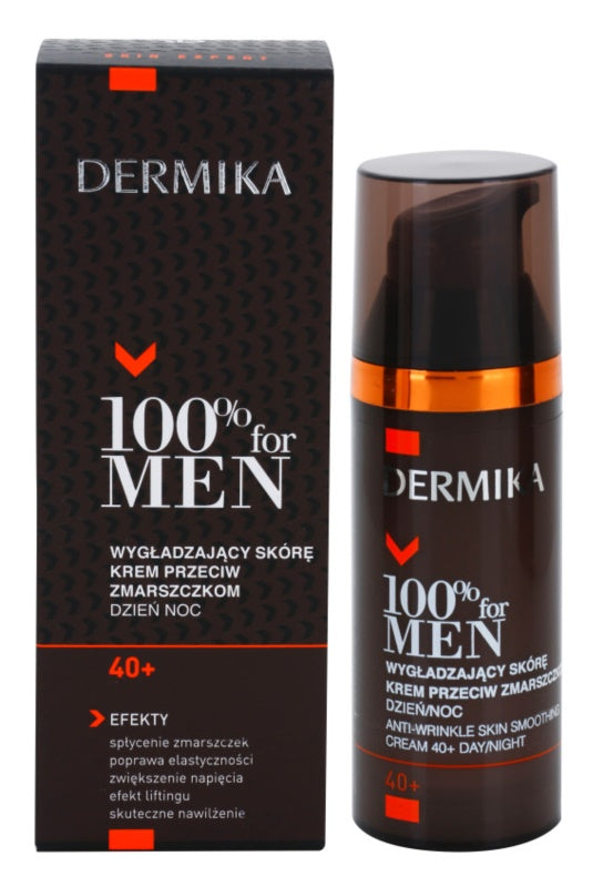 Dermics 100% for Men smoothing anti-wrinkle cream 40+; 50 ml