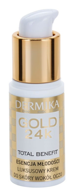 Dermika Gold 24k Total Benefit luxurious rejuvenating eye cream 15 ml