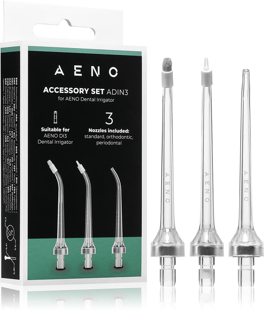 Aeno Accessory Set for Dental Irrigators ADIN3, 3 pcs