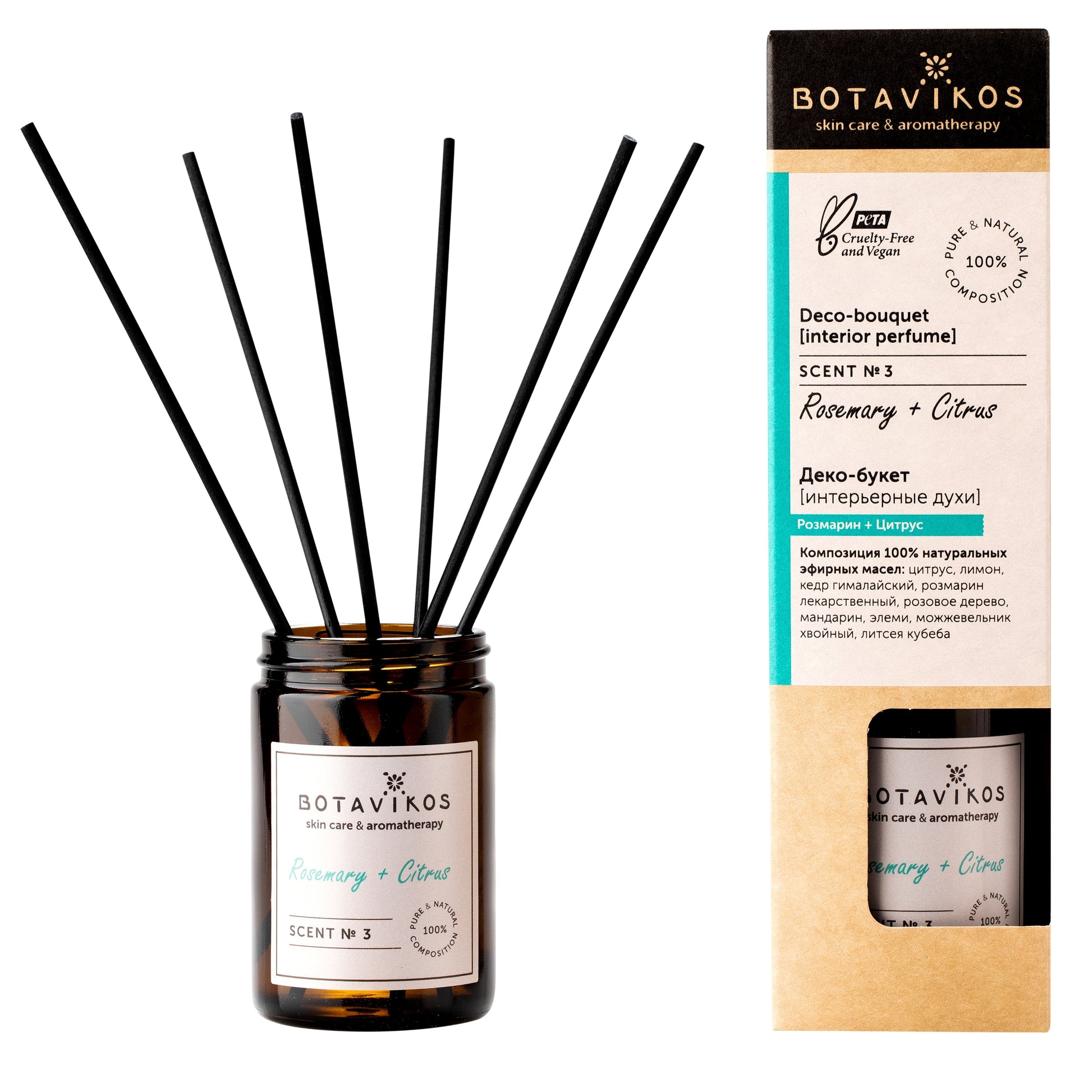 Botavikos Interior perfume rosemary + lemon 100 ml